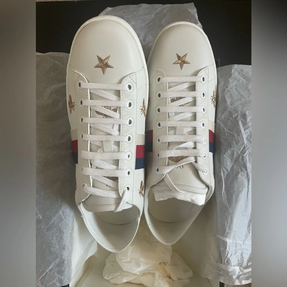 New Gucci Ace Bees and Stars Sneakers🐝 🌟                        Wmn 41/U… - Picture 11 of 15